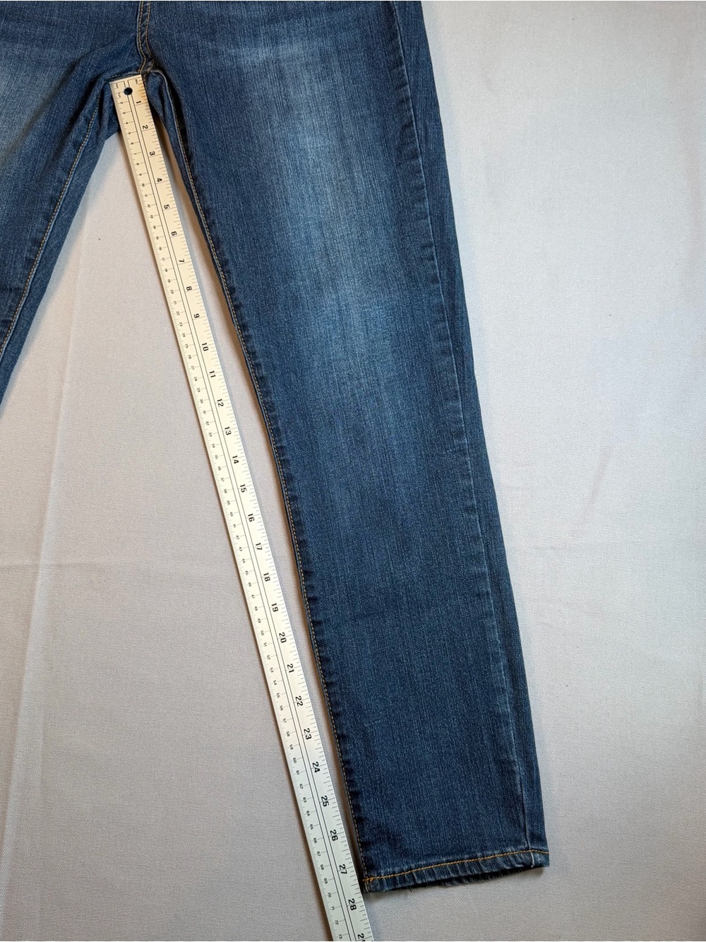 iT Jeans Kylie High Rise Skinny Women’s sz13 Dark Blue Stretch Wide Waist Jeans - Picture 8 of 11